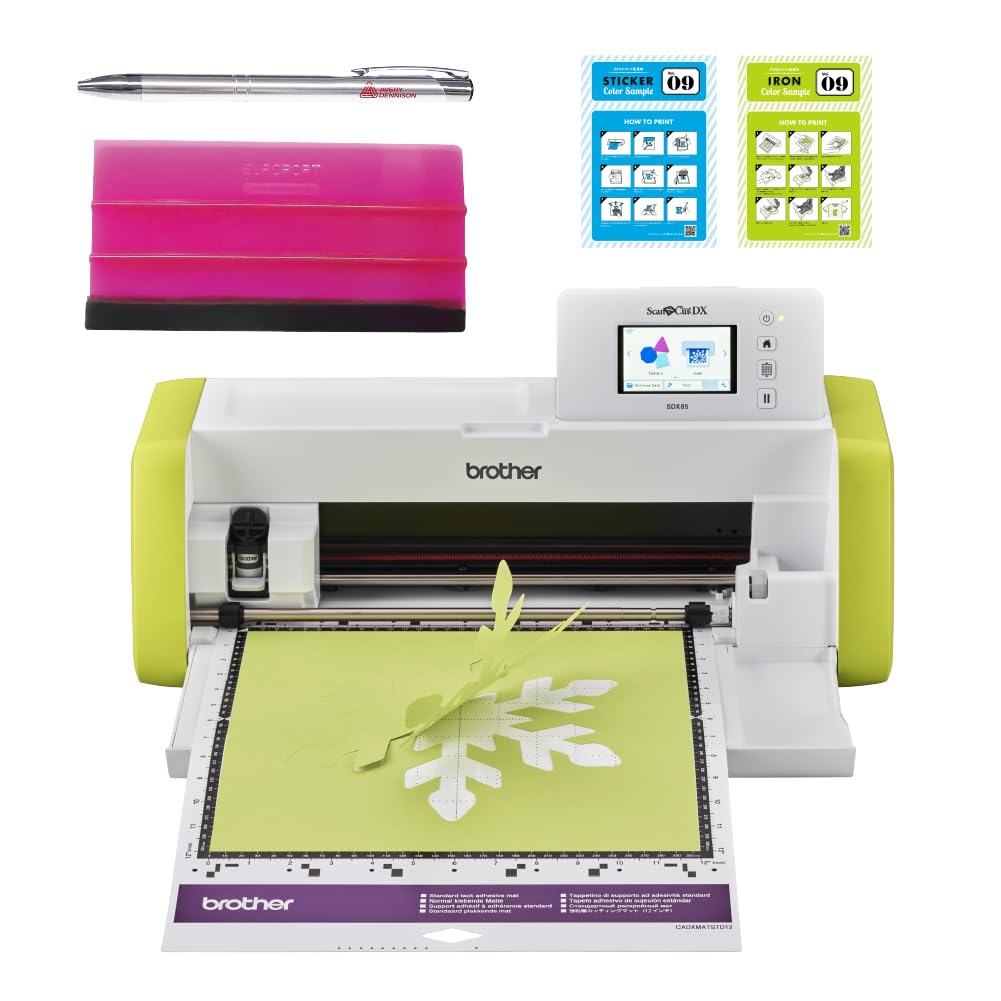 セット商品 ブラザー ScanNCut DX SDX85 初心者セット brother スキャンカットDX エントリーモデル 小型カッティングマシン プロッター タッチパネル 静音 スキャン機能 ステッカー作成 文字カット プラ板 フェルト