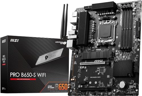 MSI マザーボード PRO B650-S WIFIAMD Ryzen 7000 シリーズ(AM5)対応B650搭載 ATX 最大DDR5-7200 (OC)対応 MB6268
