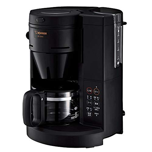 象印 コーヒーメーカー 全自動 コーヒーミル付き 4杯用 ガラス容器 ステンレスメッシュフィルター ペーパーフィルター 外して洗える水タンク 珈琲通 540ml ブラック EC-SA40-BA|GOODWOODS