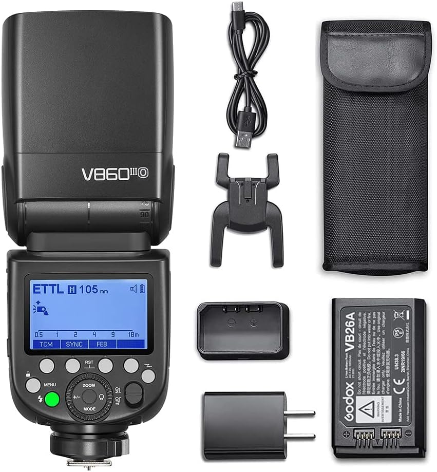 Godox正規代理店Godox V860III-O カメラフラッシュ TTL 2.4G GN60 5300K HSS 1 / 8000s 高速同期 高速同期 ストロボ スピードライト オリンパス/パナソニックカメラに対応 [並行輸入品]