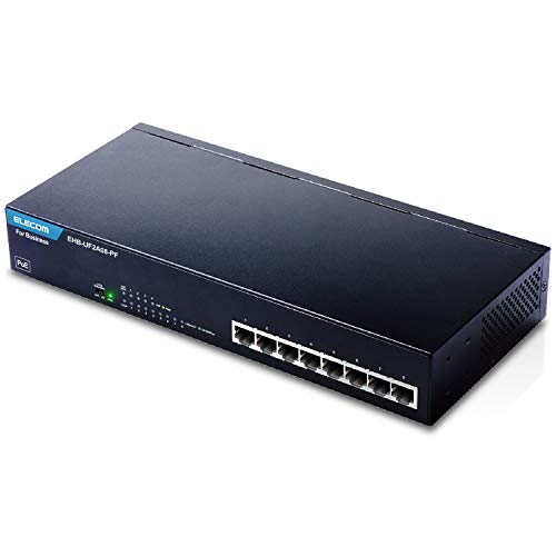 エレコム スイッチングこしき 8界面 金属元素筺体 PoE 10/100M相応う 3 EHB-UF2A08-PF