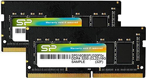 シリコンパワー ノートPC用メモリ DDR4-3200 (PC4-25600) 16GB×2枚 (32GB) 260Pin 1.2V CL22 SP032GBSFU320F22 31,053円