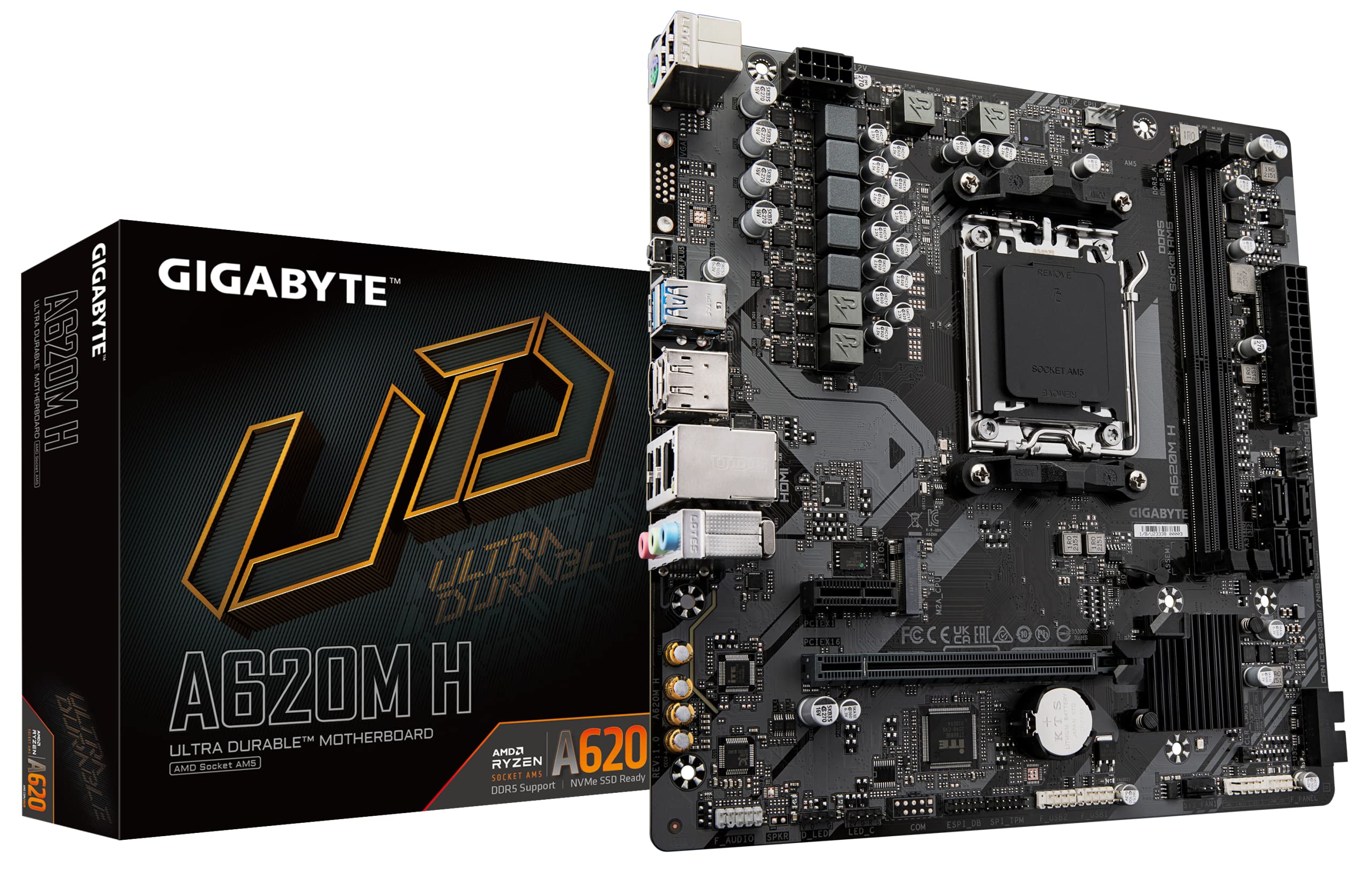 Gigabyte A620I AX マザーボード Amazon.com: GIGABYTE A620I AX (AM5/ LGA 1718/ AMD/ A620