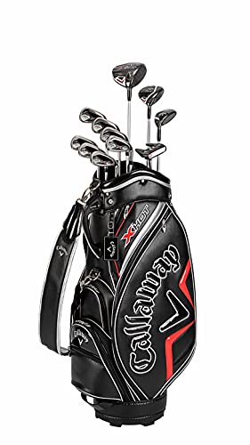 キャロウェイ (Callaway) 野球クラブ仕掛ける メンズ X HOT 21 (11本仕掛ける, キャディバック, 上端覆いかぶせる 付き添い人) 炭素立て坑 黒いこと