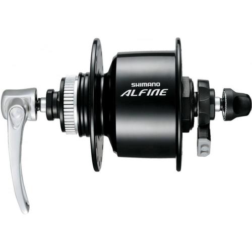 シマノ(SHIMANO) こしき発電機 DH-S501-L 32H QR E2 6V-3.W 真っただ中鍵を掛けるレコード盤相応う OLD:1粍 黒いこと EDHS501BL ALFINE (アルフィーネ)