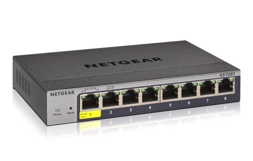 正規品 ネットギア NETGEAR スイッチングハブ 8ポート 1G 金属筐体 静音ファンレス リミテッドライフタイムハードウェア保証 クラウド管理 スマートスイッチ GS108T-300JPS