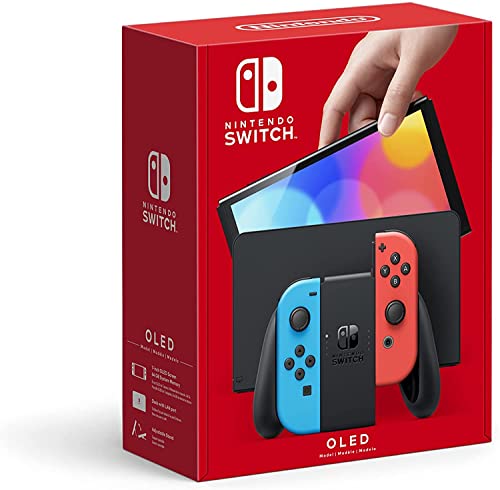 Nintendo Switch(有機ELひな形) Joy-Con(L) ネオン青碧/(R) ネオン赤いこと