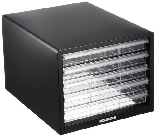 ナカバヤシ アバンテV2 レターケース B4 浅5段 BL-55 クロ