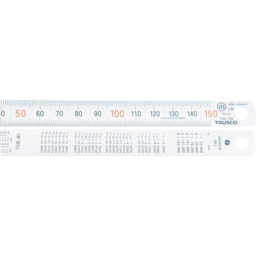 TRUSCO(トラスコ) 直尺30珊 TSU-30N50本入り口・入口容れもの売りわたす しろがね色