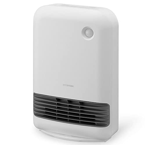 アイリスオーヤマ 大風量 セラミックファンヒーター 暖房器具 電気 足元 小型 温風 省エネ 脱衣所 人感センサー付き ACH-M12A-W ホワイト｜GOODWOODS