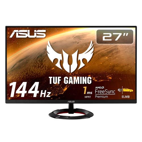 ASUSTek TUF Gaming ゲーミングモニター VG279Q1R 27in 盛りだくさん固定ディスク IPS 144サイクル 1ms HDMI2 DP Adaptive-sync ELMB 2W+2Wステレオ金棒引き積み上げる