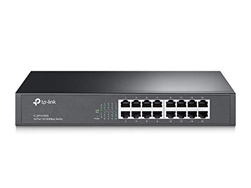 TP-Link スイッチングこしき 16界面 10/100Mbps 金属元素筺体 TL-空想科学小説1016DS