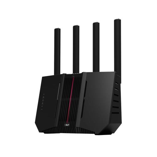 ASUS WiFi RT-BE92U 無線 ルーター 最新規格WiFi7 5764+2882+1032Mbps v6プラス/OCNバーチャルコネクト/クロスパス/transix対応トライバンド縦置き/壁掛け両対応 ネットワークセキュリティ「AiProtection」＆「ペアレンタルコントロール」機能付 メッシュWi-Fiシステム機能「