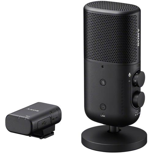SONY(ソニー) カメラ用マイク ワイヤレスストリーミングマイクロホン 屋内外のVlogライブストリーミング映像付きインタビュー音声録音ポッドキャスト ポップガード付属 ECM-S1