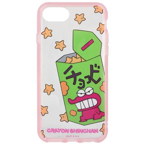 グルマンディーズ バンダイ クレヨンしんちゃん IIIIfit clear iPhoneSE(第2世代)/8/7/6s/6(4.7インチ)対応ケース チョコビ BCYS-07C ピンク画像