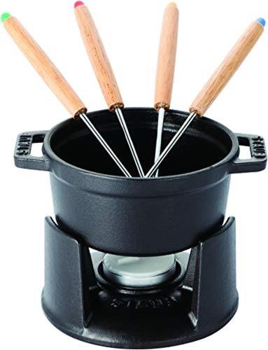 staub ストウブ 「 ミニ チョコレート フォンデュセット ブラック 10cm 」 フォンデュ鍋 日本正規販売品 Speciality 40509-587