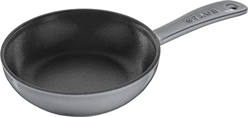staub ストウブ 「 スキレット グレー 16cm 」 フライパン ホーロー 鋳物 鉄 IH対応 日本正規販売品 Skillet 40501-145