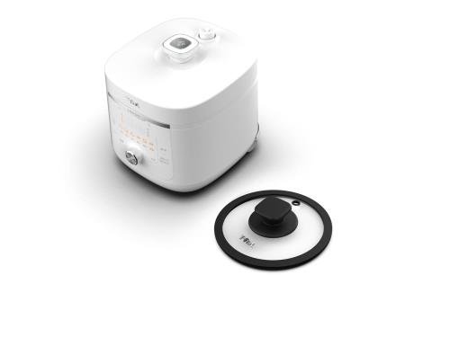 ティファール 電気圧力鍋 無水調理 4L 1台12役 ガラス蓋付属 「ラクラクッカー 旨み」 独自の煮込み鍋 ホワイト CY3611JP