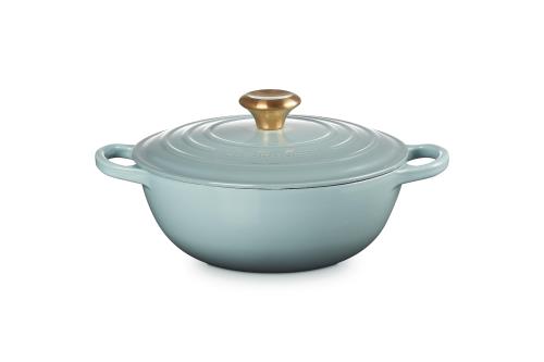 ルクルーゼ(Le Creuset) 鋳物 ホーロー 鍋 シグニチャー マルミット 24 cm シーソルト ガス IH オーブン 食洗器 対応 日本正規販売品