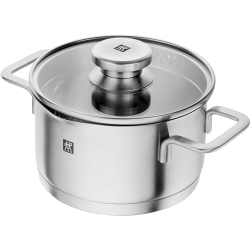 ZWILLING ツヴィリング 「 ポウリスティック ストックポット 16cm 」両手 深型 寸胴 鍋 ステンレス 底面3層構造 IH対応 1.8L 日本正規販売品 Pouristic 65563-160-9