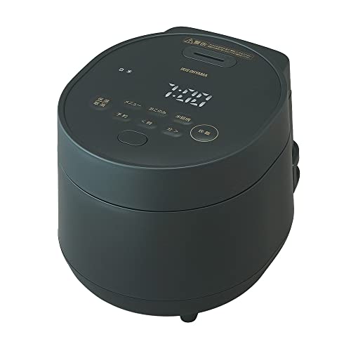 アイリスオーヤマ 炊飯器 3合 一人暮らし 自動調理メニュー webレシピ付き 低温調理可能 50銘柄炊き分け ブラック おしゃれ マイコン式 RC-MGA30-B 11,800円