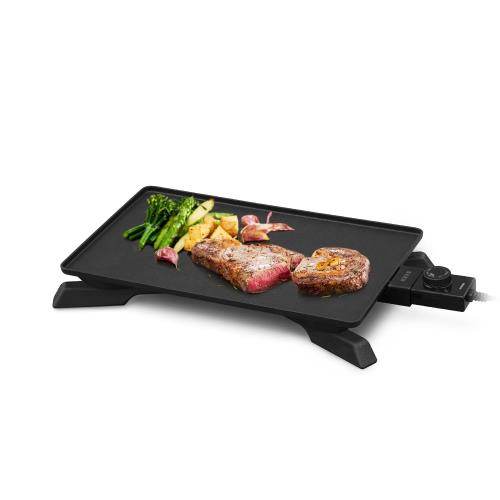 アイリスオーヤマ ホットプレート 薄型デザインタイプ 丸洗い可能 温度調節機能付き 焼肉 煙が出にくい 減煙 おしゃれ IHU-A10-AZ-B ブラック｜GOODWOODS 12,683円