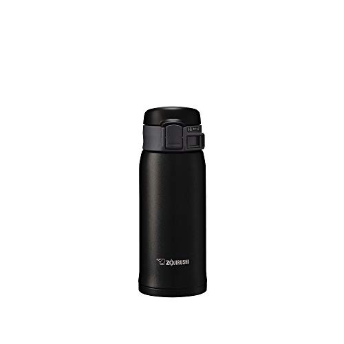 象印マホービン(ZOJIRUSHI) 吸い筒 ステンレス鋼 マグカップ 瓶 直飲み 軽さ 保冷 保温 ワンタッチ 明けっ広げ 手合い 360ml 引っ敷き 黒いこと SM-SE36-BZ