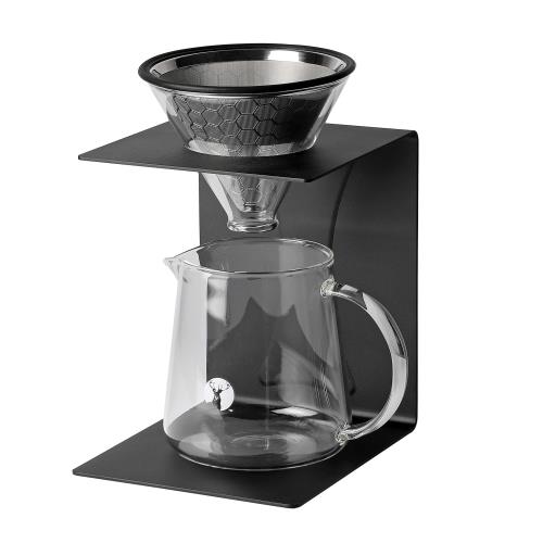 パール金属 キャプテンスタッグ 珈琲 ドリッパーセット ブラックスタンド 約2~4杯分 UW-3519
