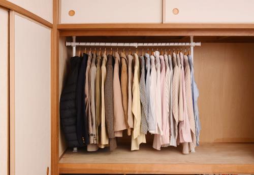 山善(YAMAZEN) 突っ張り ハンガーラック 幅73-120奥行9高さ80-124cm 押入れ たっぷり収納 たてよこ伸縮 かんたん設置 耐荷重30kg 組立品 ホワイト WJO-715(WH)