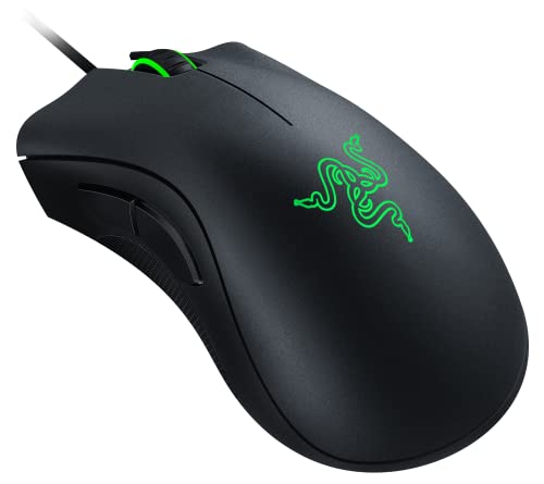 Razer DeathAdder Essential ゲーミングマウス 有線 5ボタン 6400 DPI オプティカルセンサー エルゴノミック形状 新ファームウェア適用版日本正規代理店品 RZ01-02540100-R3M1-N