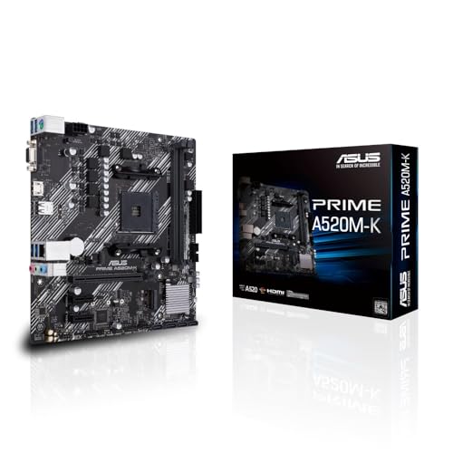ASUS PRIME A520M-K AMD Ryzen 5000つづき物 AM4 相応う A520 手当て仕掛ける 積み上げる mATX お母さんゲーム盤/国内置き目代わりになる店品