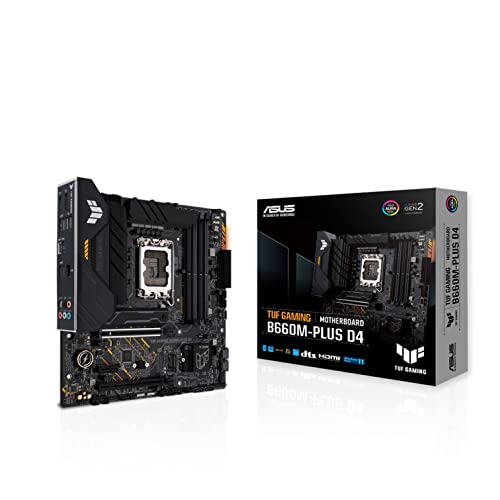 ASUS INTEL 第12時人 中央処理装置 ( LGA1700 ) 相応う B660 手当て仕掛ける mATX お母さんゲーム盤 TUF GAMING B660M-PLUS D4  国内置き目代わりになる店品