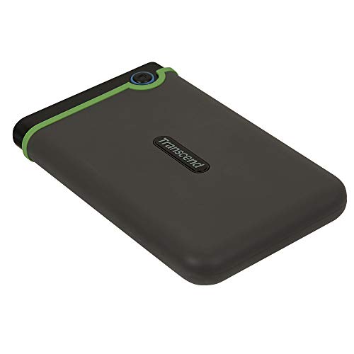 Transcend 携帯型HDD 2結核症 耐衝撃 か細い印字機 USB3.1 Gen1 鉄薄墨色 3年 TS2TSJ25M3S