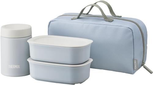 サーモス 真空断熱スープランチセット 800ml スカイブルー JEA-801 SKY