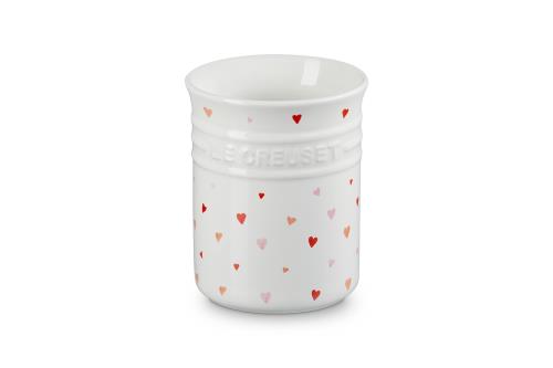 ルクルーゼ(Le Creuset) ユーテンシルクロック ハート ホワイト キッチンツール立て 日本正規販売品