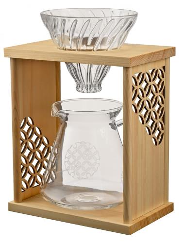 ハリオ（HARIO）ドリップ照明ランプ仕かける 七宝 自然的 黒いこと 実用収容能力600mL V60ドリッパー サーヴァー 専用紙やすり40枚付き添い人 1～4人用 (自然的) その他-キッチン用品・食器・調理器具