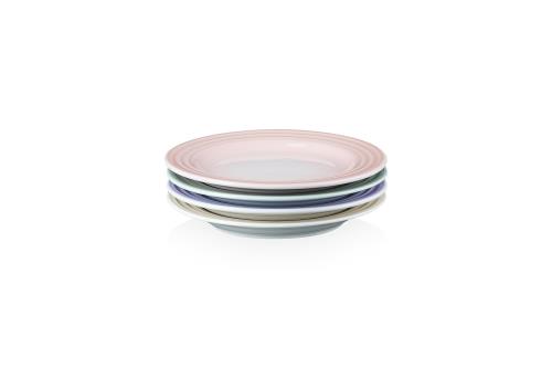 ルクルーゼ(Le Creuset) 皿 アペタイザープレート 17cm 4個入り 4色セット 耐熱 耐冷 電子レンジ オーブン 食洗器 対応 オーブン皿 耐熱皿 ギフト ブライダル お祝い 日本正規販売品