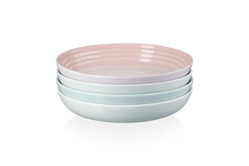 ルクルーゼ(Le Creuset) パスタ ディッシュ 深皿 22cm 4色セット 耐熱 耐冷 電子レンジ オーブン 食洗器 対応 オーブン皿 耐熱皿 ギフト ブライダル お祝い日本正規販売品