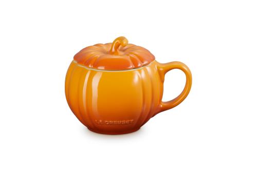 ルクルーゼ(Le Creuset) パンプキン マグカップ 蓋付き 400ml マロニエ ハロウィン 皿 耐熱 耐冷 電子レンジ オーブン 対応 日本正規販売品
