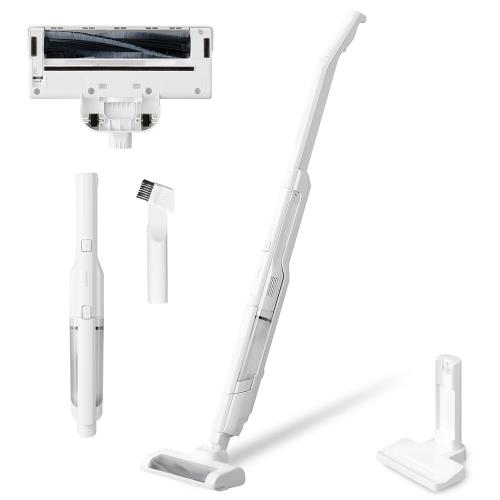 2 in 1 アイリスオーヤマ(IRIS OHYAMA) 掃除機 コードレス スティッククリーナー 充電式サイクロン 置くだけ充電スタンド付き 軽量 2in1 ハンディクリーナー ダストピックアップ率99% SCD-161P-W ホワイト|GOODWOODS