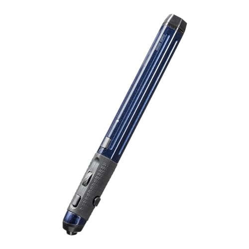 サンワダイレクト ペン型マウス Bluetooth/USB-A/USB-C 無線接続 Win/Mac/iPadOS/Android対応 充電式 収納ポーチ付き ブルー 400-MAWBT202BL