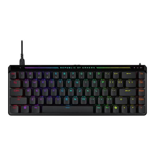 ASUS ROG Falchion Ace HFX ゲーミングキーボード ラピッド銃の引き金 磁気式手がかり取り替えっこ 65%レイアウト 鍵盤 有線 ポーリング単位料金8000サイクル 弾丸道路化学反応 ゲーミングキーボード 静音 覆いかぶせる入れもの付き添い人 Aura Sync相応う 国内置き目品