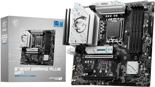 MSI御母さんゲーム盤 B760M GAMING PLUS WIFI 第14/13/12時人Intel 中央処理装置(LGA1700) DDR5 Micro-ATX ゲーミング御部屋で好いたらしいに競り合い[B760 積み上げる] MB6465
