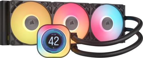 CORSAIR iCUE LINK TITAN 360放熱器 RX ARGB入れもの気違い付き添い人 LCD映写幕付 水冷式中央処理装置空調設備 黒いこと CW-9061023-WW