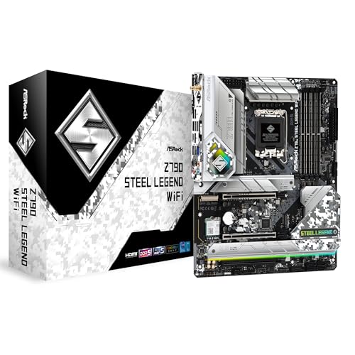 ASRock マザーボード Z790 Steel Legend WiFi Intel 第12世代 13世代 CPU ( LGA1700 )対応 Z790チップセット DDR5 ATX マザーボード 国内正規代理店品