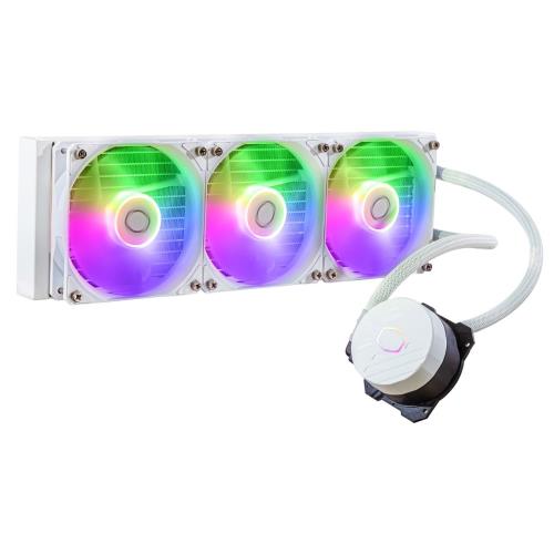 Cooler Master MasterLiquid 360L Core ARGB White LGA1700 / AM5相応う 360粍放熱器積み上げる 分かりやすい水冷 中央処理装置空調設備 MLW-D36M-A18PZ-RW FN1930