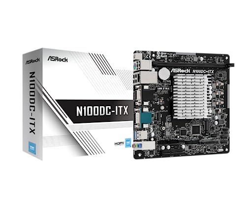ASRock オンボード中央処理装置 気違い受け答え お母さんゲーム盤 N100DC-ITX Intel 中央処理装置 N100積み上げる Mini ITX 国内置き目代わりになる店品