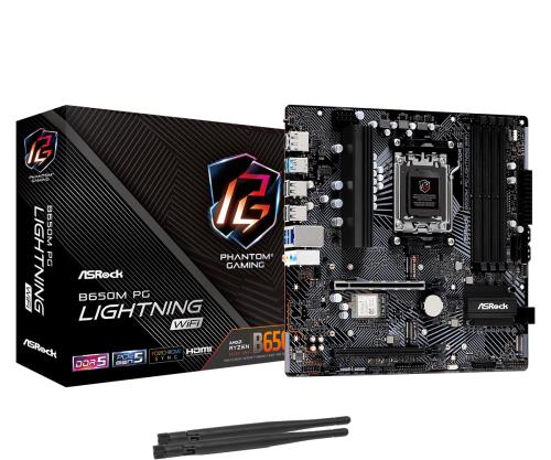 ASRock お母さんゲーム盤 B650M PG Lightning 無線LAN AMD Ryzen 7000続きもの 中央処理装置相応う (Soket AM5) Bluetooth積み上げる B650 Micro ATX お母さんゲーム盤 国内置き目代わりになる店品