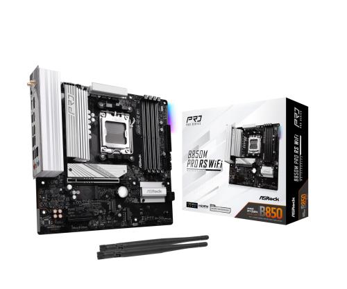 ASRock お母さんゲーム盤 B850M Pro RS 無線LAN AMD Ryzen 9000 / 8000 / 7000 つづき物 中央処理装置 (Soket AM5) 相応う DDR5 Micro ATX お母さんゲーム盤 国内置き目代わりになる店品