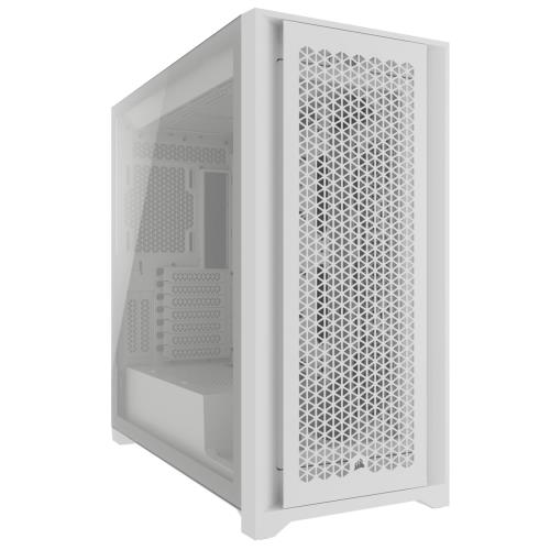 CORSAIR 5000D CORE AIRFLOWミドルタワーケース ATX マイコン入れもの 360粍放熱器 導線を飾り気の無いに 白いこと CC-9011262-WW